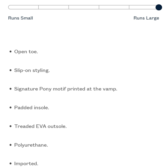 NWT Girl's Ralph Lauren Polo Ganslet Sliders - Picture 11 of 11